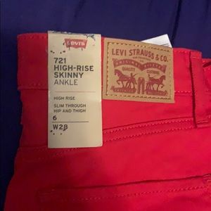 Red Levi’s 721